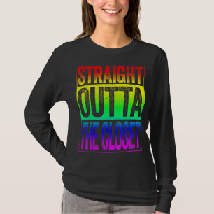 Camiseta Hetero Fora Do Orgulho Lgbt Do Armário