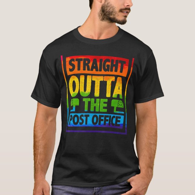 Camiseta Hetero Fora Do Posto Correio Postal (Frente)