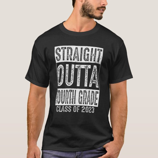 Camiseta Hetero fora do quarto grau Classe 2023 4.o grau G (Frente)