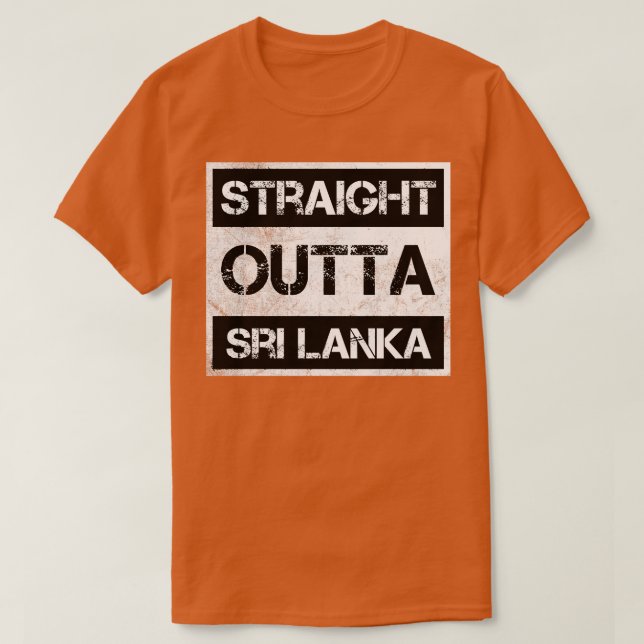 Camiseta Hetero Fora do Sri Lanka País Presente Exp. (Frente do Design)