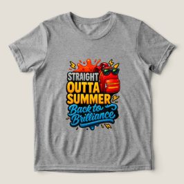 Camiseta Hetero fora do verão de volta à escola