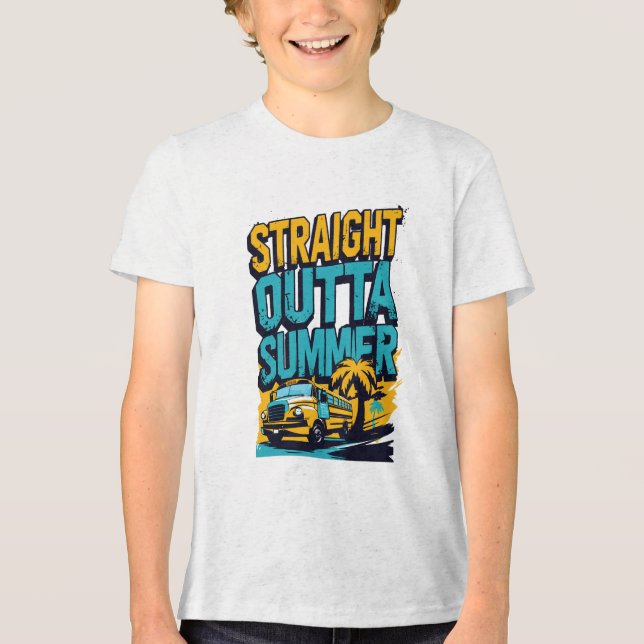 Camiseta Hetero Fora do Verão - Retrocedendo de Volta à Esc (Frente)