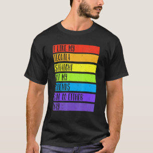 Camiseta Hetero Lgbt Ally Tequila Amigos De Qualquer Forma