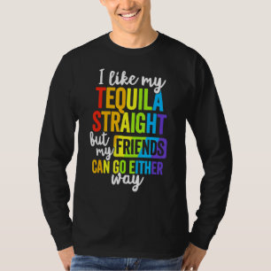 Camiseta Hetero Lgbt Ally Tequila Amigos De Qualquer Forma
