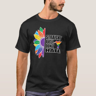 Camiseta Hetero Mas Não Odeio Mais O Gráfico De Girassol
