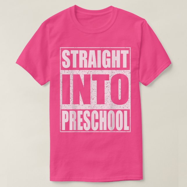 Camiseta Hetero na pré-escolaVoltar à escola (Frente do Design)