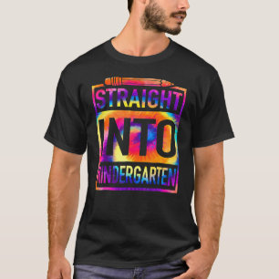 Camiseta Hetero No Jardim Infantil Tie Dye De Volta Para