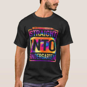 Camiseta Hetero No Jardim Infantil Tie Dye De Volta Para