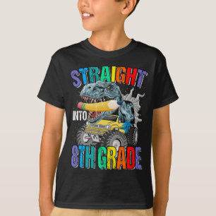 Camiseta Hetero No Monstro Do Dinossauro Do Monstro Da 8ª