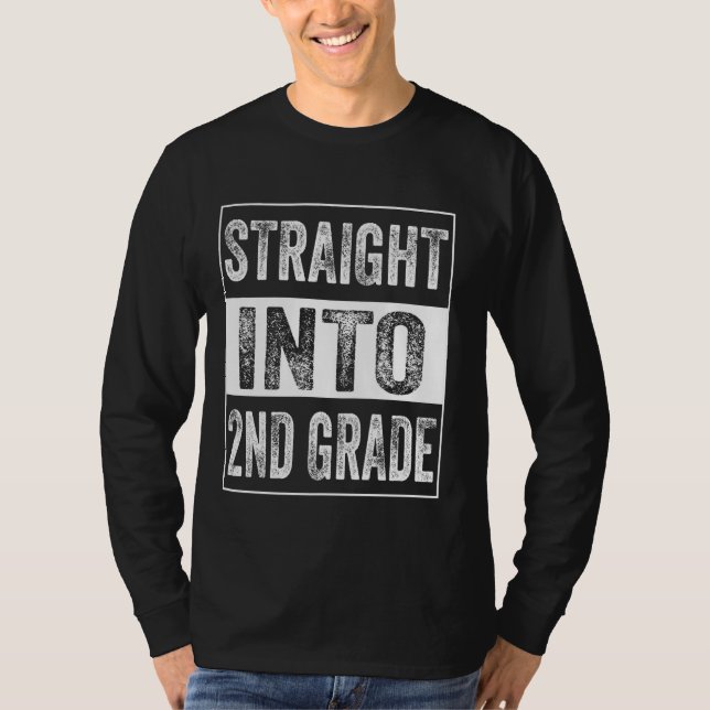 Camiseta Hetero No segundo Segundo Grau De Volta À Escola (Frente)