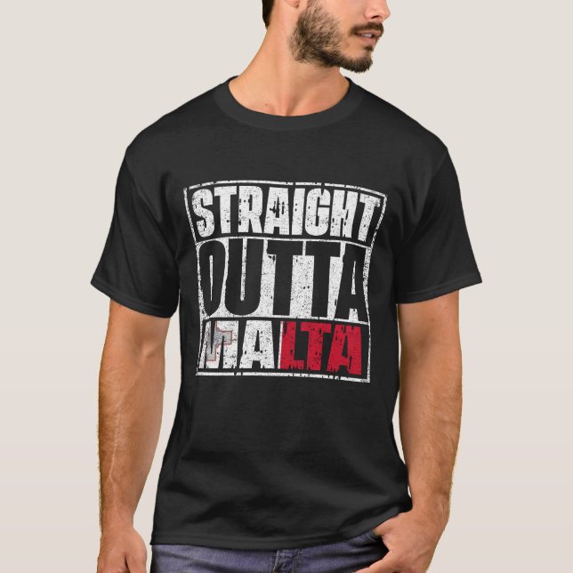 Camiseta Hetero Out Malta Flag (Frente)