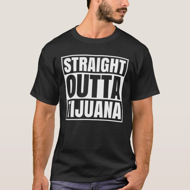 Camiseta Hetero Out Tijuana Mexicali México Fla Mexicana (Frente)