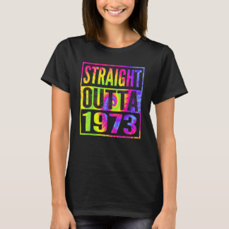 Camiseta Hetero Outta 1973 49º Aniversário Oferece Para Ela
