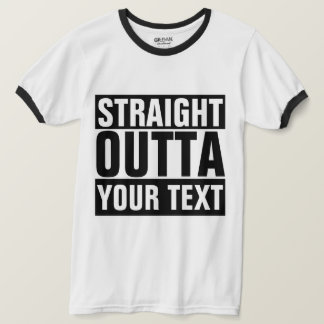 Camiseta HETERO OUTTA - Adicione Seu Texto Aqui