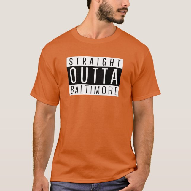 Camiseta Hetero Outta Baltimore Maryland (Frente)