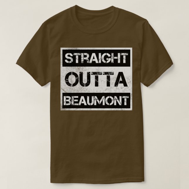 Camiseta Hetero Outta Beaumont Texas Vintage - Vintage - Ve (Frente do Design)