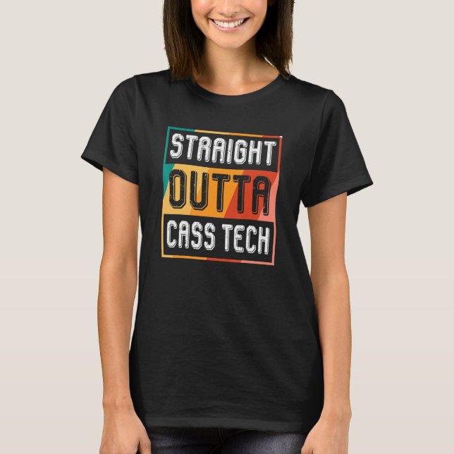 Camiseta Hetero Outta Cass Tech Vintage (Frente)