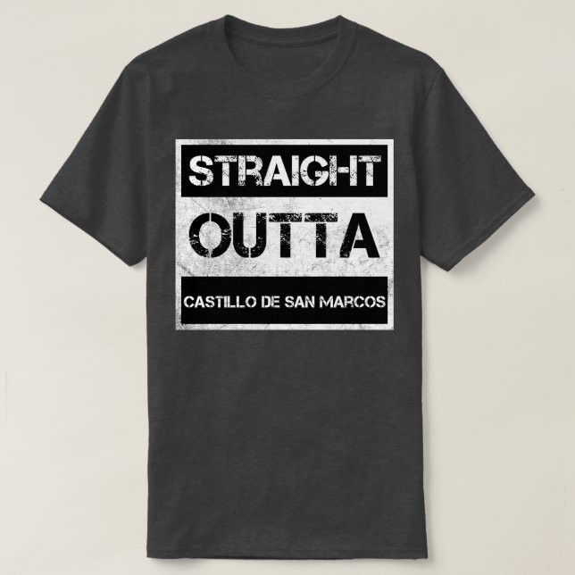 Camiseta Hetero Outta Castillo de San Marcos (Frente do Design)