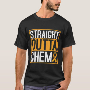 Camiseta Hetero Outta Chemo Infância Cancer Consciência