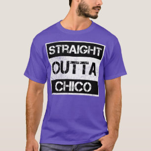 Camiseta Hetero Outta Chico cidade da Califórnia Vintage