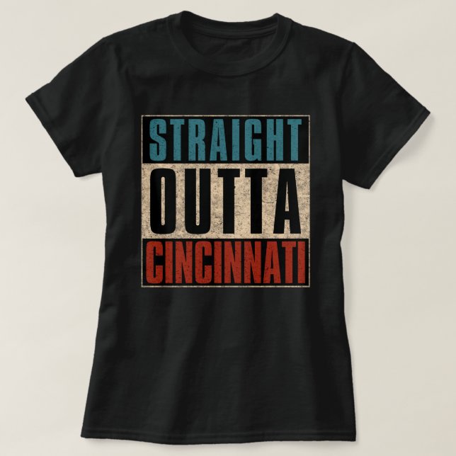 Camiseta Hetero Outta Cincinnati Ohio OH (Frente do Design)