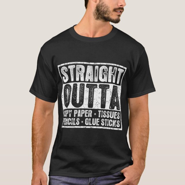 Camiseta Hetero Outta Copy Paper Tissues Pencit Tshirt (Frente)