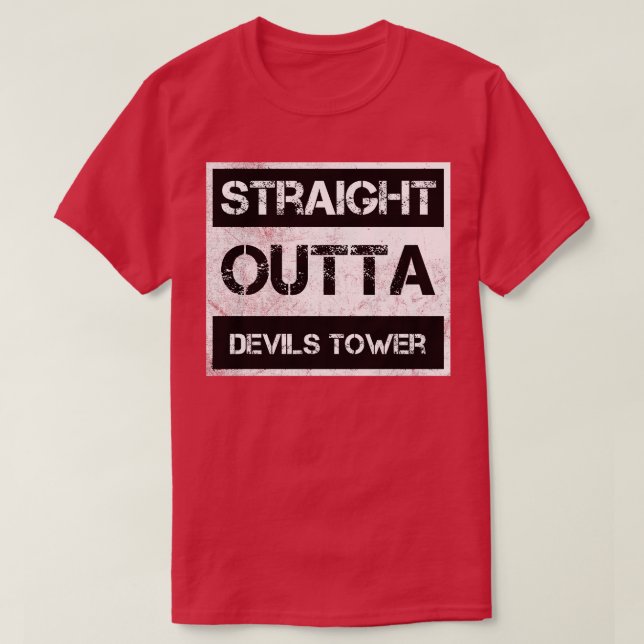 Camiseta Hetero Outta Devils Torre Nacional Monumento (Frente do Design)