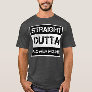 Camiseta Hetero Outta Flower Mound cidade do Texas Vintage 