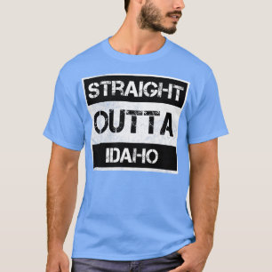 Camiseta Hetero Outta Idaho ID Vintage angustiado Souveni