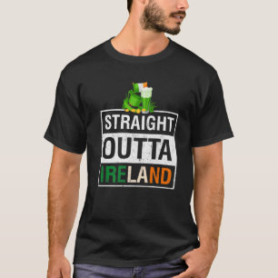 Camiseta Hetero Outta Ireland Irish Dia de São Patrício Gre