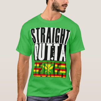 Camiseta Hetero Outta Keokea Hawaii Kanaka Maoli Flag por