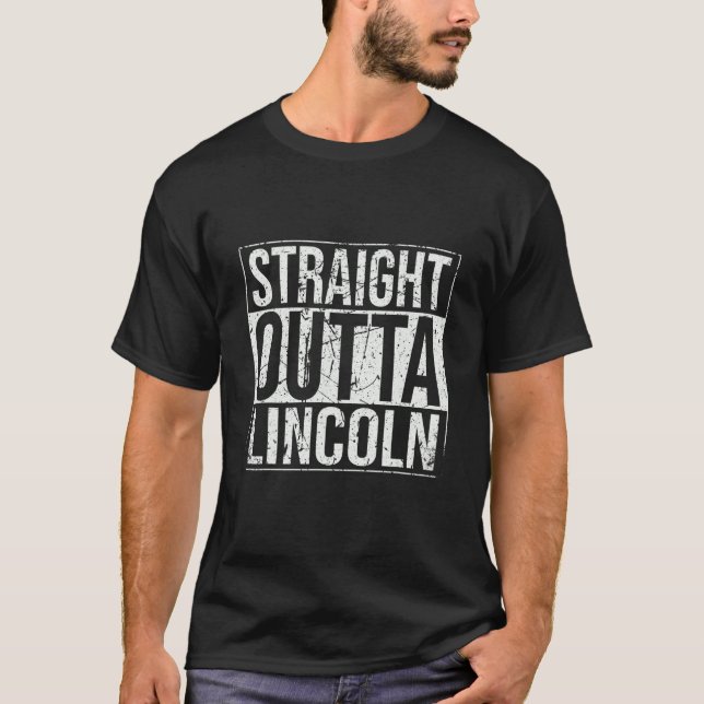 Camiseta Hetero Outta Lincoln Vintage (Frente)