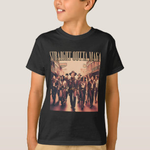 Camiseta Hetero Outta Mega Funny Trump 2024