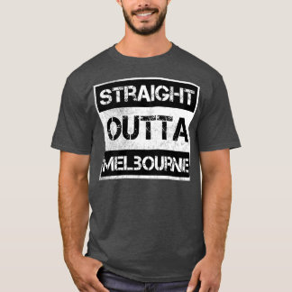Camiseta Hetero Outta Melbourne cidade Flórida Vintage Dist