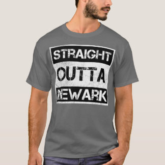 Camiseta Hetero Outta Newark New Jersey Vintage Distresse