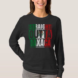 Camiseta Hetero Outta Oaxaca México Bandeira Mexicana Chica