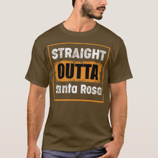 Camiseta Hetero Outta Papais noeis Rosa California USA Retr