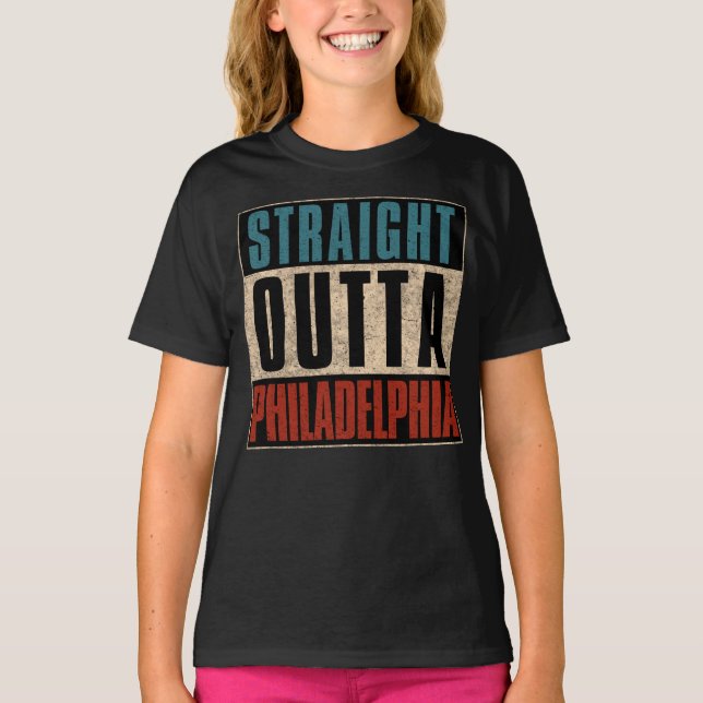 Camiseta Hetero Outta Philadelphia Pennsylvania PA EUA (Frente)