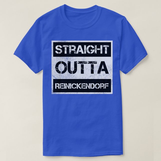 Camiseta Hetero Outta Reinickendorf Berlin Vintage Distrita (Frente do Design)