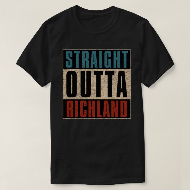 Camiseta Hetero Outta Richland Washington (Frente do Design)