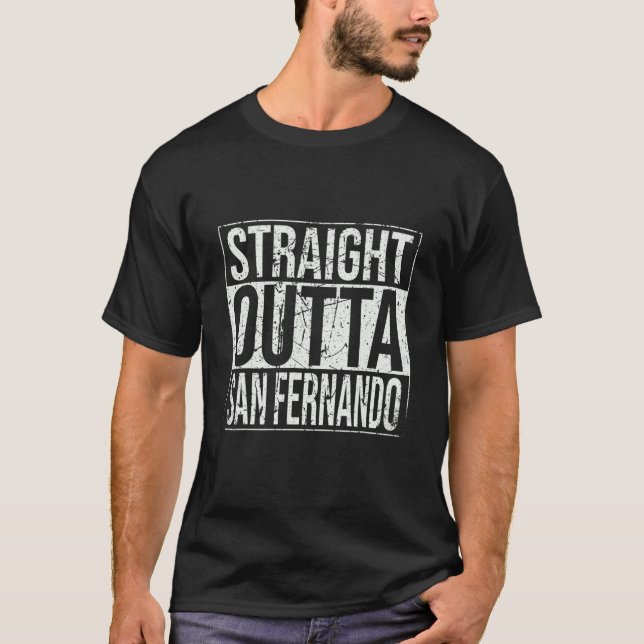 Camiseta Hetero Outta San Fernando Vintage (Frente)