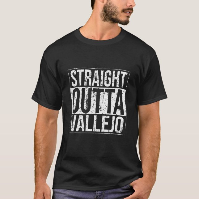 Camiseta Hetero Outta Vallejo Vintage (Frente)