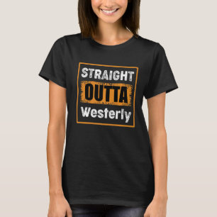 Camiseta Hetero Outta Westerly Rhode Island USA Retro Vin