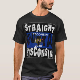 Camiseta HETERO PERSONALIZADO Fora do Membro de Wisconsin