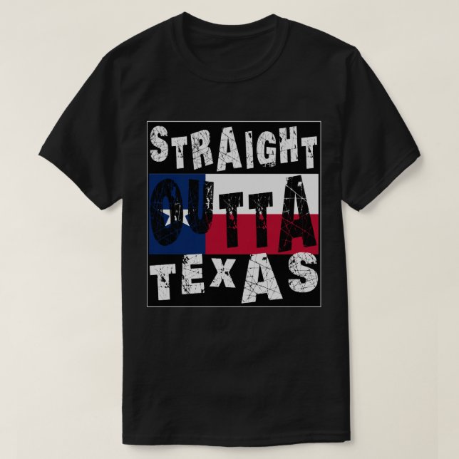 Camiseta Hetero PERSONALIZADO Fora do Texas Meme Tee (Frente do Design)