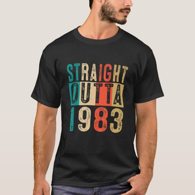 Camiseta Hetero-presente para crianças fora de 1983 40 (Frente)