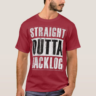 Camiseta Hetero Saída Backlog Ágil Scrum Engraçado