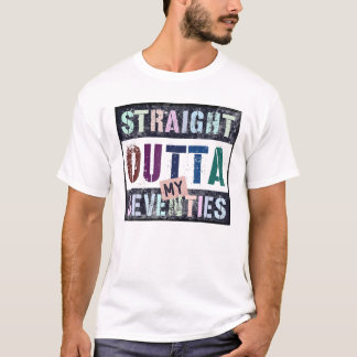 Camiseta HETERO SAÍDA MEUS ANOS SETENTA Vintage 80 Aniversá
