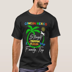 Camiseta Hetero Trippin Cancun Sum de Férias da Família Méx