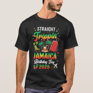 Camiseta Hetero Trippin' Jamaica Vacation 2025 Birthday F
